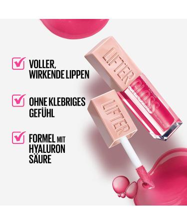 Maybelline New York Shiny Lip Gloss No. 022 Peach Ring | Full-Looking Moisturizing & Hydrating with Hyaluronic Acid | 5.4 ml Buy Online Internationally - Buy Online on SooperMarket.com