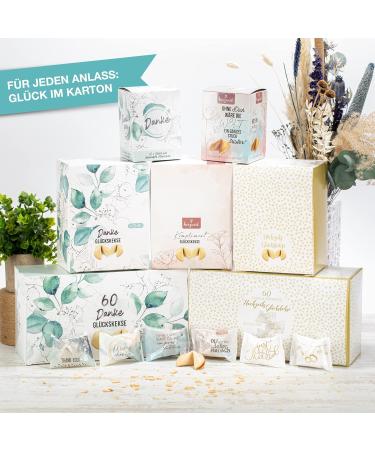 60 Lucky Cookies - Perfect Thank You Gift | Individually Packaged | Made in Germany | Ideal for Weddings & Advent Calendar Filling - Buy Online on SooperMarket.com