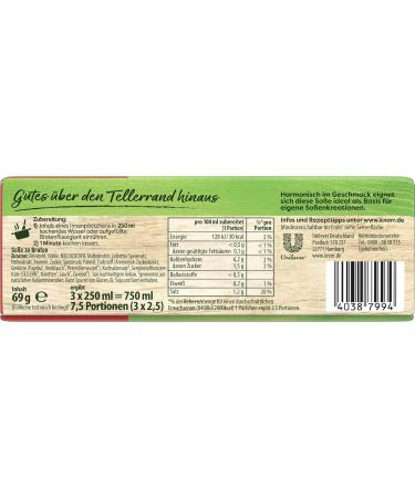 Buy Knorr Sauce for Roasts - Delicious Dark Sauce No Flavor Enhancers 3-Pack (250ml) | International Shipping - Buy Online on SooperMarket.com