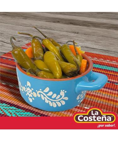 La Costena Serrano Whole Chillies 199g (Pack 10) / Mexican Serrano Hot Spicy Chilli Peppers Canned Chillies Bulk - Buy Online on SooperMarket.com
