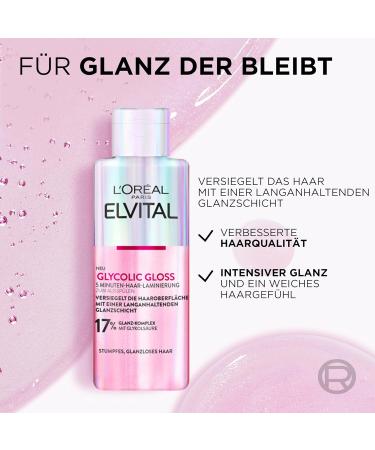 L'Or al Paris Elvital Glycolic Gloss 5-Minute Hair Lamination | Shine & Quality Boost | 200ml - Buy Online on SooperMarket.com