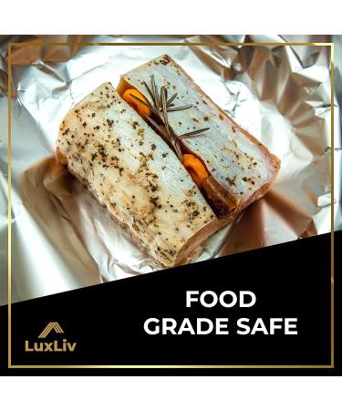 LuxLiv Extra Thick Heavy Duty 20 Micron Aluminum Foil - 161 sq ft - 11.8 x 164 ft - Buy Online on SooperMarket.com