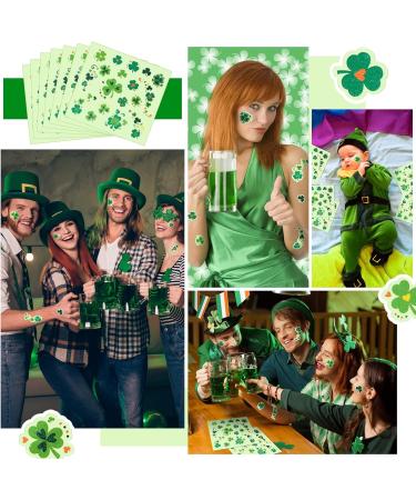 340 Pcs Shamrock Glitter Body Jewelry Stickers | St. Patrick's Day Accessories | Glitter Face & Clover Stickers for Women | Parade Party Favors & Decorations - Buy Online on SooperMarket.com