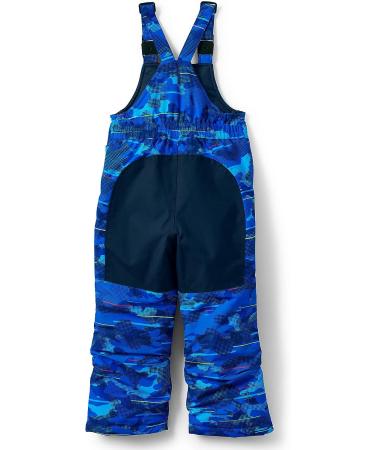 Lands' End Kids Slim Squall Waterproof Iron Knee Bib Snow Pants 14 Cobalt Camo | Waterproof & Durable Snow Pants for Boys - Buy Online on SooperMarket.com