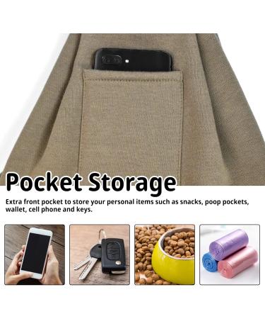 Buy Hand-Free Khaki Pet Carrier Bag - Breathable Cotton Travel Bag for Dogs & Cats - Buy Online on SooperMarket.com