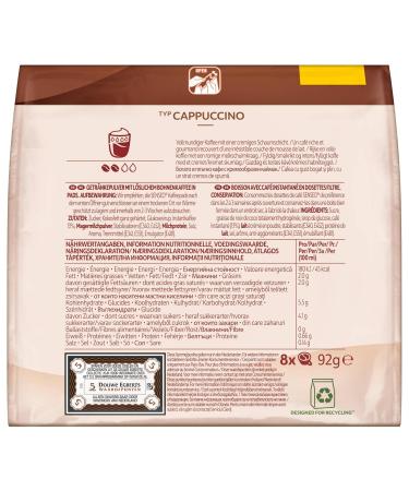 Senseo Cappuccino Coffee Pads - 80 Pads (10 Packs) for 80 Delicious Drinks - International Shipping Available - Buy Online on SooperMarket.com