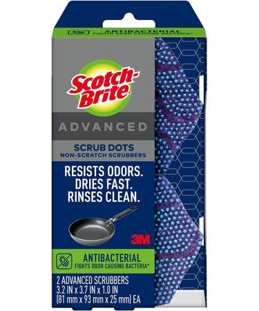 Scotch-Brite Scrub Dots Advanced Non-Scratch Scrubbers - 2 Pack - Buy Online on SooperMarket.com