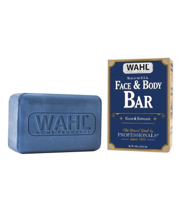 Wahl Exfoliating & Moisturizing Face & Body Soap Bar with a Rich, Soft Lather for Shaving, Showering & Facial Cleansing for Men - Model 805614