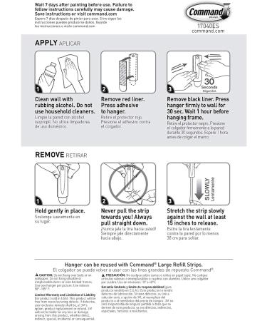 Command 10014485 Picture-Hanging Hooks Large White 3 Count - Buy Online on SooperMarket.com