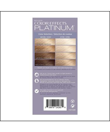 Revlon Permanent Hair Color Dye Kit - Ammonia Free & Paraben Free - 60 Platinum - 8 Oz - Buy Online on SooperMarket.com