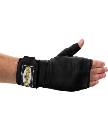 BAD Company Boxing Bands - Elastic Wrist Bandages with Velcro Fastener Thumb Loop | 2.5m - 5m | Black White Red Blue - Perfect for Boxing Training - Buy Online on SooperMarket.com