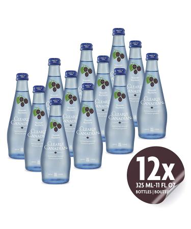 Clearly Canadian Mountain Blackberry Sparkling Spring Water - 12 Bottles x 325mL Case, Natural & Carbonated Seltzer Water - Buy Online on SooperMarket.com