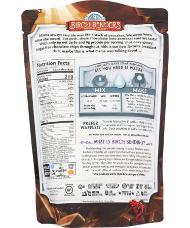 Birch Benders Keto Chocolate Chip Griddle Cakes & Waffle Mix - 10 oz - Buy Online on SooperMarket.com