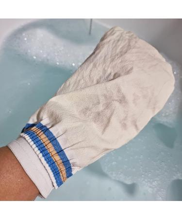 2X Turkish Bath Hamam Glove Spa Set - Exfoliating Scrub Mitt for Body Cellulite Removal - Kelebek - Buy Online on SooperMarket.com