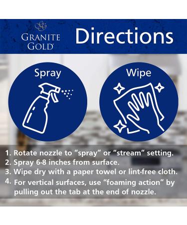 Granite Gold Daily Cleaner Refill 64oz - Streak-Free Cleaning for Natural Stone Countertops & Floors - Made in USA - Citrus Scent - Buy Online on SooperMarket.com