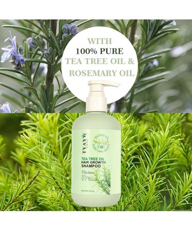 Rosemary Hair Growth Shampoo 3-in-1 | Tea Tree Mint Biotin Thickening Shampoo for Men & Women | 300ml for Hair Regrowth & Thinning Hair - Buy Online on SooperMarket.com