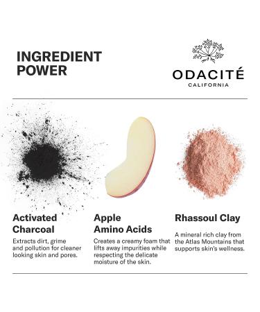Odacit Black Mint Charcoal Cleanser & Glow Recipe Moisturizer - Deep Cleanse & Gentle Face Wash - 3.38 fl. oz - Buy Online on SooperMarket.com