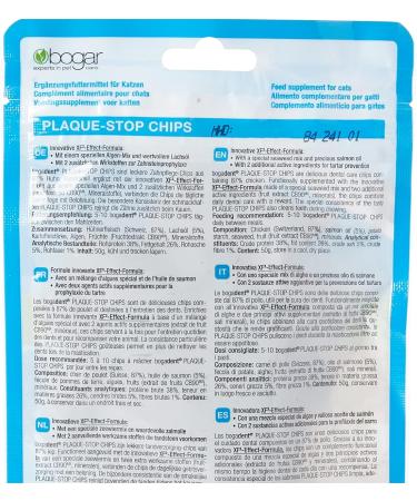 Bogadent Plaque-Stop Chips for Cats - 50g Pack of 2 | Dental Care & Fresh Breath - Buy Online on SooperMarket.com