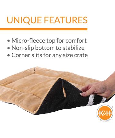 K&H Pet Products Self-Warming Crate Pad Tan - X-Small 14x22 Inches - Retail Package - Buy Online on SooperMarket.com