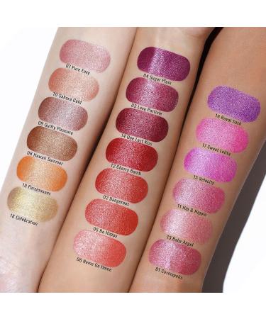 Oulac Love Particle Metallic Burgundy Lipstick - Vegan & Cruelty-Free High Impact Lipcolor 4.3g/0.15oz - Buy Online on SooperMarket.com