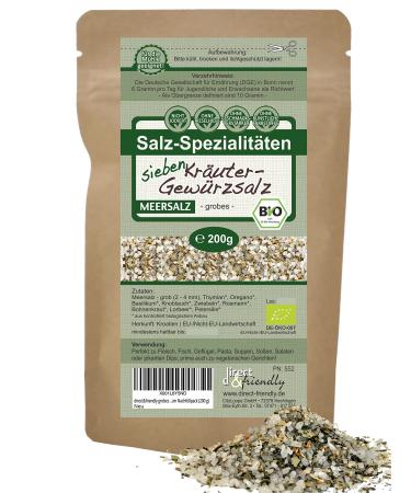 direct&friendly coarse sea salt 7 organic herbs salt in refill pack (200 g) 200 g (1 pack)