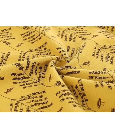 ZUMIY Maternity Nursing Top - Women's Cotton V Neck Double Layered Tank - Yellow Printing - Buy Online on SooperMarket.com
