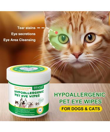 150 Pre-Soaked Cotton Pads for Dogs & Cats | Tear Stain Remover Towels | Eye Dirt & Infection Prevention - Buy Online on SooperMarket.com