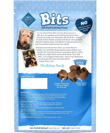 Blue Buffalo Blue Bits Chicken Training Dog Treats - 11oz - Soft-Moist, Natural, Pack of 1 - Buy Online on SooperMarket.com
