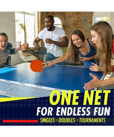 NIBIRU SPORT Ping Pong Paddles Set with Retractable Net & Storage Case - Professional Table Tennis Rackets & Balls - Game Table Accessories - Buy Online on SooperMarket.com