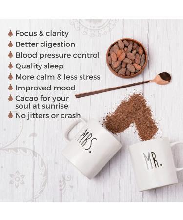 Choffy Brewed Cacao Coffee Alternative - 10 Oz Ecuador French Roast Flavor | Caffeine-Free Ground Drinking for Coffee & Dark Chocolate Lovers | Healthy Rich Chocolate Drink for Mood & Energy Boost - Buy Online on SooperMarket.com