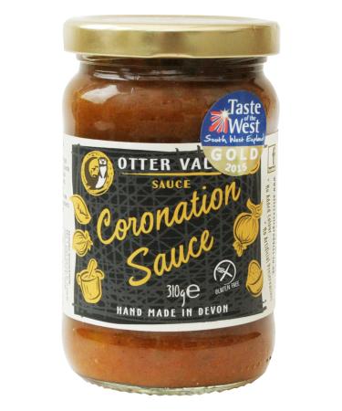 Otter Vale Coronation Sauce mix of apricot onion and spices hand-made in Devon gluten-free 300g glass jar