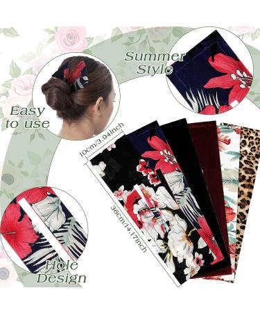 6-Piece Deft Bun Hair Maker Set | French Twist Bun Hair Tool for Women | Stylish Summer Headband & Hairpin | Flexible Twist Maker in Multi Colors - Buy Online on SooperMarket.com