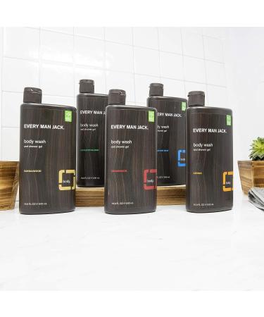 Every Man Jack Sandalwood Body Wash Shower Gel 16.9 Fl Oz - 91297 - Buy Online on SooperMarket.com