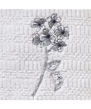 SKL Home Timeless Leaves Hand Towel 2-Pack - White Hand Towel Set - Buy Online on SooperMarket.com