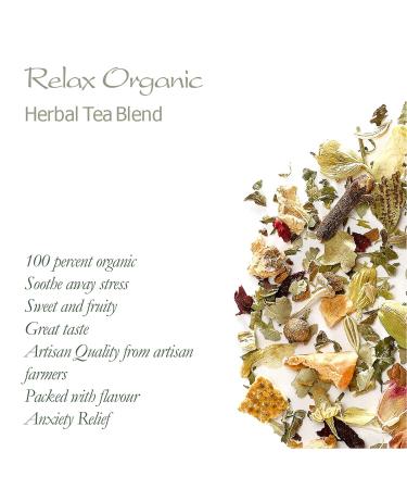 Organic Chamomile Herbal Tea - Relaxation & Stress Relief - 200g Loose Leaf Blend - Buy Online on SooperMarket.com