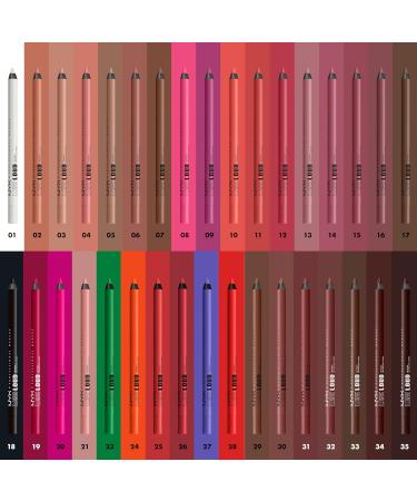 NYX Professional Makeup Lipliner - Matte Kiss-Proof Long-Lasting Smudge-Proof - Line Loud in Wine-Ing | Shop Internationally - Buy Online on SooperMarket.com