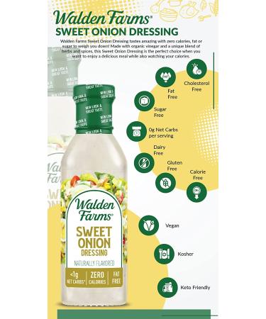 Walden Farms Sweet Onion Dressing â€“ Calorie-Free 12 fl oz | Guilt-Free Flavor! - Buy Online on SooperMarket.com