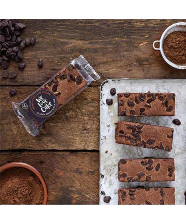 Double Chocolate Brownies (GF) (18x70g) Individually wrapped. Gluten Free wheat free & dairy free chocolate brownies with chocolate chips.