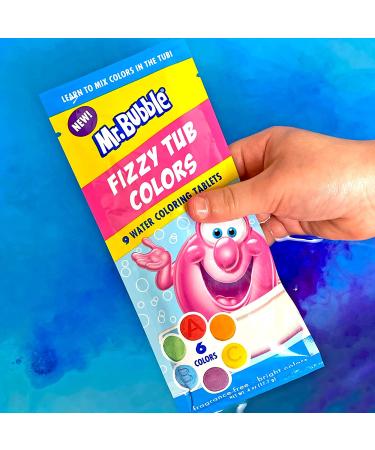 Mr. Bubble Fizzy Tub Colors - 12 Packets, 9 Tablets Each, 108 Tablets Total - Buy Online on SooperMarket.com