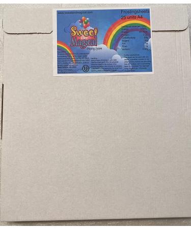 Sweet & Magical Frosting Sheets - 24 Pack, 8.5 x 10.5 Printable Sugar Sheets - White Color - Buy Online on SooperMarket.com