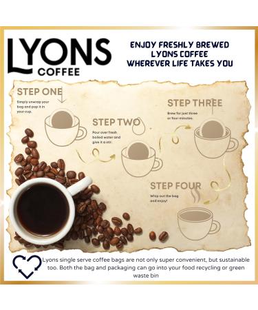 Coffee Gift Set - Variety Selection of Lyons Coffee Bags Bundled with Border Biscuits and Indulgent Caramel Stroopwafels - 18 Items in Gold Embossed Gift Box - Buy Online on SooperMarket.com