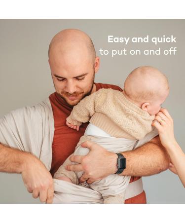 Konny Baby Carrier Original Elastech - Custom Fit Carrier Hassle-Free Easy to Wear Infant Sling Wrap Perfect for Newborn Babies up to 44 lbs Toddlers (Black 2XL) 2XL 01Elastech-Black - Buy Online on SooperMarket.com