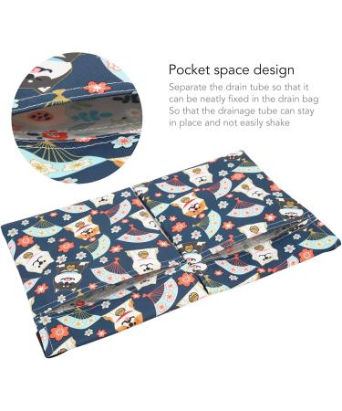 Elastic Drain Holder Bag for Mastectomy - Adjustable Length Cute Dog Pattern Cartoon Design - Buy Online on SooperMarket.com
