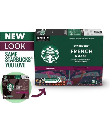 Starbucks French Roast Dark Roast Ground Coffee K-Cup Pods 44 ct Box & French Roast Dark Roast Coffee Single Serve Keurig K-Cup Pods 24 Capsules - Buy Online on SooperMarket.com
