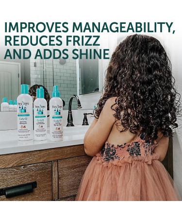 Fairy Tales Curly Q Daily Kids Shampoo & Conditioner - Hydrating Set for Curly Hair | Paraben, Sulfate, Gluten, Nut Free - Buy Online on SooperMarket.com