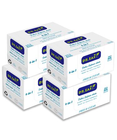 Dr.easy dryer leaves free and transparent herbal formula for sensitive skin 1008 ct fabric softener leaves for laundry odorless no dyes free & clear 1 piece (1008 pack)