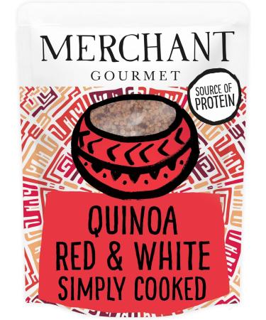 Merchant Gourmet Cooked Red & White Quinoa - Source of Protein & Fiber Vegan Healthy Rice Alternative Pack of 6 x 250g Ready-to-eat Pouches - Buy Online on SooperMarket.com