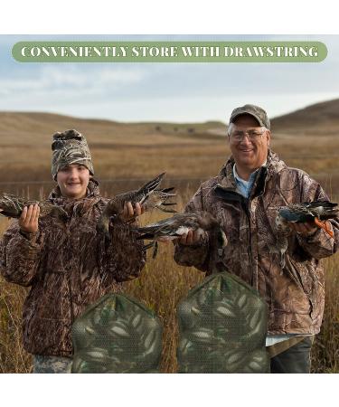 Nosiny 3-Piece Mesh Duck Decoy Bag Set | 30x47 Inch | Lightweight & Durable | For Goose, Turkey & Waterfowl | Shoulder Straps | Green - Buy Online on SooperMarket.com