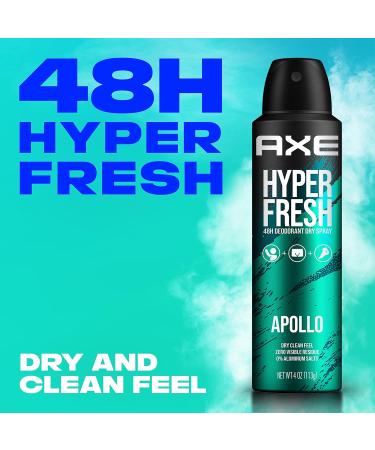 AXE Apollo Deodorant Spray - 48 Hour Odor Protection | Fresh Sage & Cedarwood | Aluminum-Free & Residue-Free | 4 oz - Buy Internationally - Buy Online on SooperMarket.com