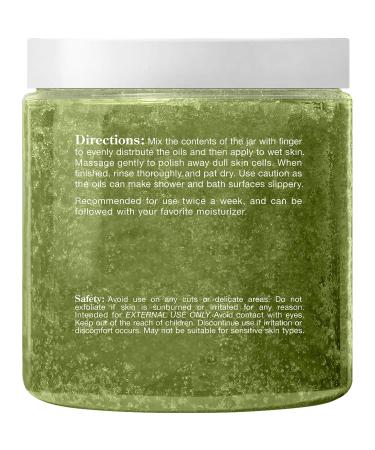 Matcha Green Tea Body Scrub - All Natural Exfoliator & Moisturizer - 10 oz Gift for Her - Buy Online on SooperMarket.com